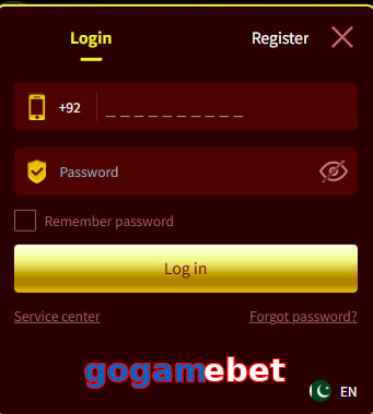 Gogamebet login preview